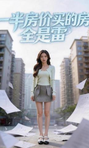 短剧《一半房价买的房，全是雷》海报