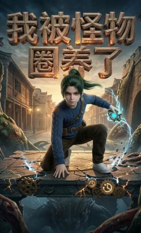 短剧《我被怪物圈养了》海报