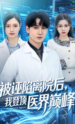 短剧《被诬陷离院后，我登顶医界巅峰》海报