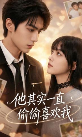 短剧《他其实一直偷偷喜欢我》海报