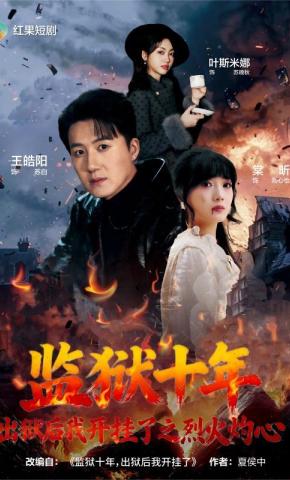 短剧《监狱十年，出狱后我开挂了之烈火灼心》海报