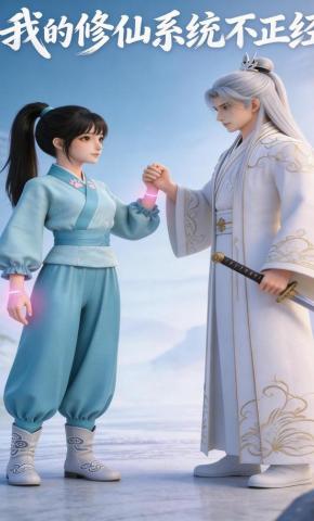 短剧《我的修仙系统不正经》海报
