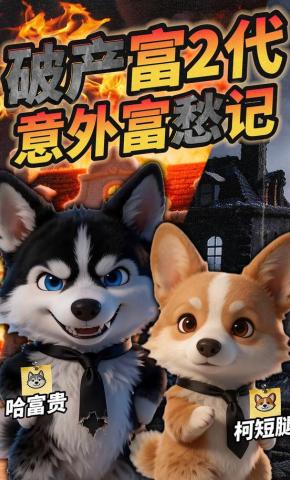 短剧《破产富2代意外富愁记》海报