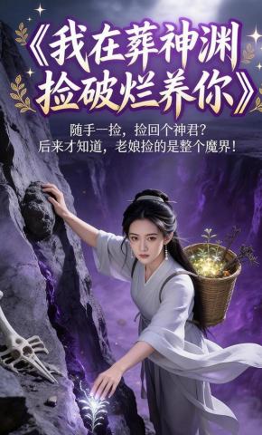 短剧《我在葬神渊捡破烂养你》海报