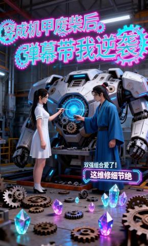 短剧《穿成机甲废柴后，弹幕带我逆袭》海报