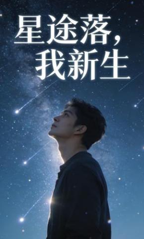 短剧《星途落，我新生》海报