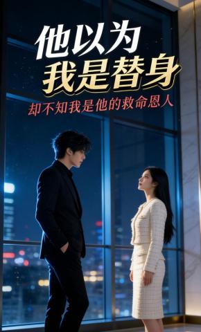 短剧《他以为我是替身，却不知我是他的救命恩人》海报