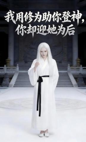 短剧《我用修为助你登神，你却迎她为后》海报