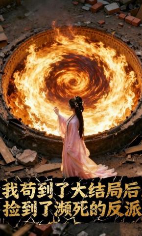 短剧《我苟到了大结局后，捡到了濒死的反派》海报