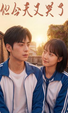 短剧《他今天又哭了》海报