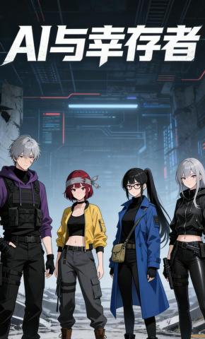 短剧《AI与幸存者》海报