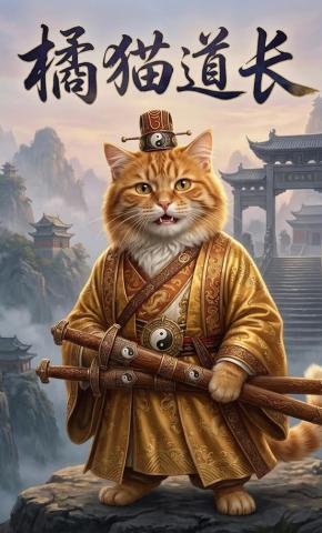 短剧《橘猫道长》海报