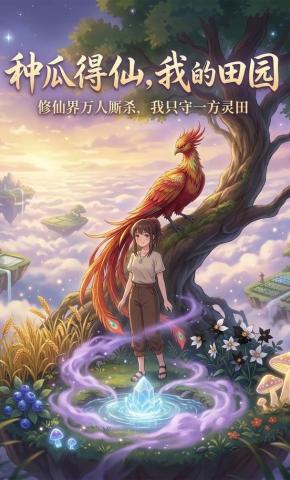 短剧《种瓜得仙，我的田园》海报