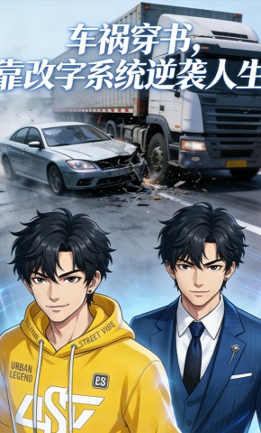 短剧《车祸穿书，靠改字系统逆袭人生》海报