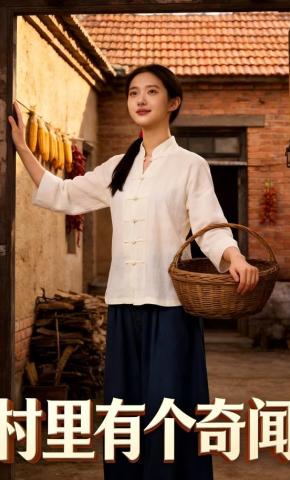 短剧《村里有个奇闻》海报