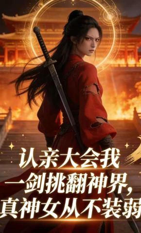 短剧《认亲大会我一剑挑翻神界，真神女从不装弱》海报