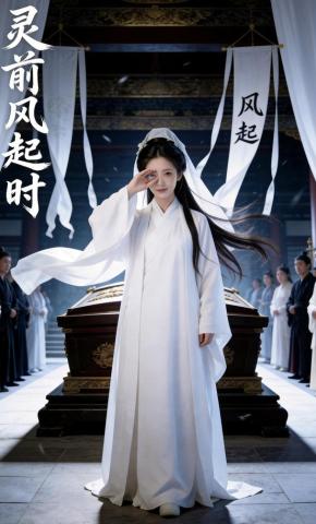 短剧《灵前风起时》海报