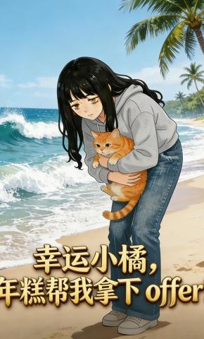 短剧《幸运小橘，年糕帮我拿下offer！》海报