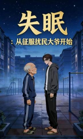 短剧《失眠：从征服扰民大爷开始》海报