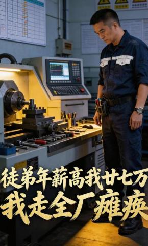 短剧《徒弟年薪高我廿七万，我走全厂瘫痪》海报