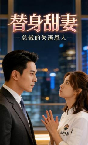 短剧《替身甜妻：总裁的失语恩人》海报