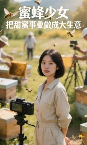 短剧《蜜蜂少女，把甜蜜事业做成大生意》海报