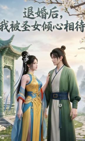 短剧《退婚后，我被圣女倾心相待》海报