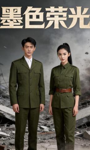 短剧《墨色荣光》海报