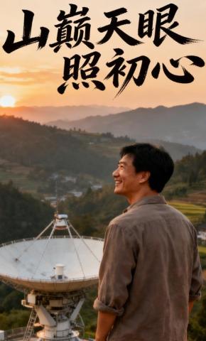 短剧《山巅天眼照初心》海报