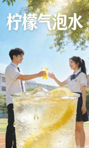 短剧《柠檬气泡水》海报