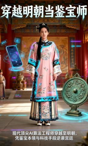 短剧《穿越明朝当鉴宝师》海报