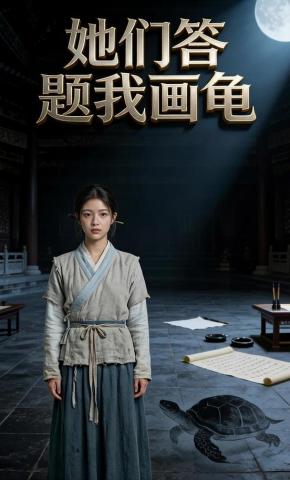 短剧《她们答题我画龟》海报