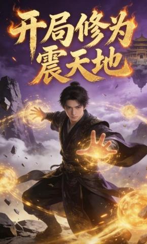 短剧《开局修为震天地》海报