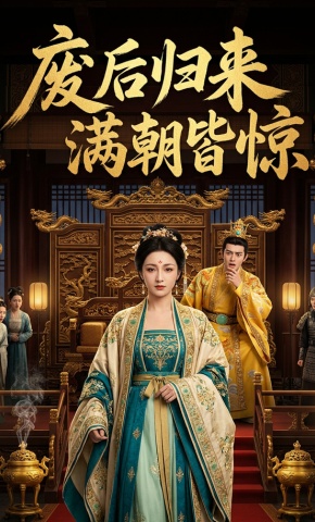 短剧《废后归来，满朝皆惊》海报