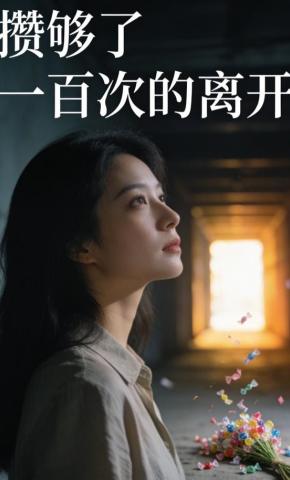 短剧《攒够了一百次的离开》海报