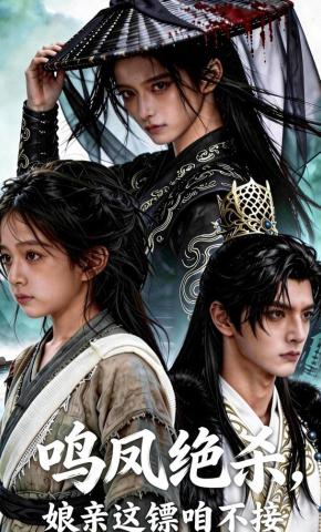 短剧《鸣凤绝杀，娘亲这镖咱不接》海报