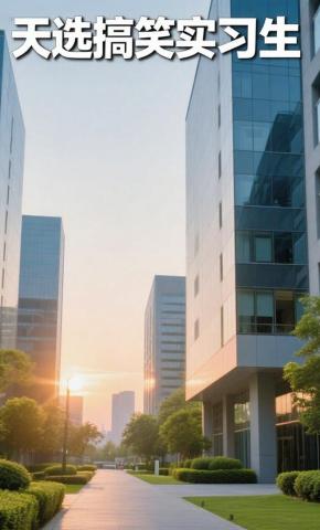 短剧《天选搞笑实习生》海报