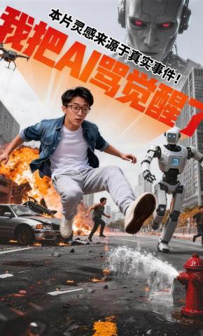 短剧《我把AI骂觉醒了》海报