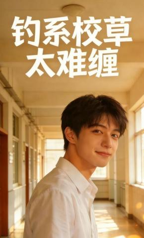 短剧《钓系校草太难缠》海报