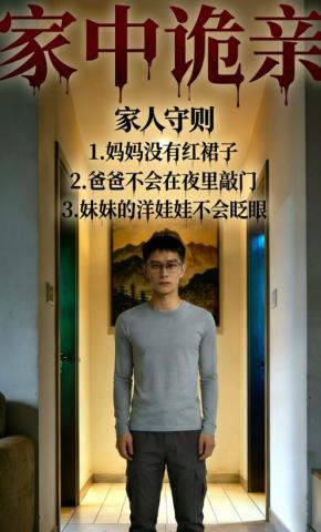 短剧《家中诡亲》海报