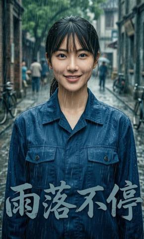 短剧《雨落不停》海报