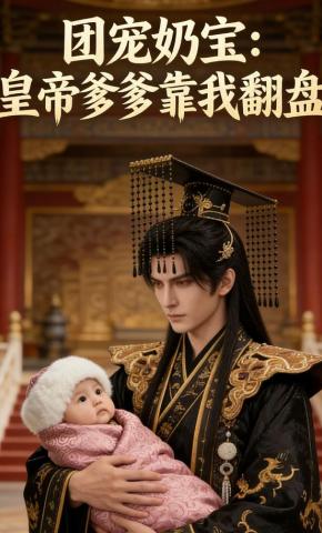 短剧《团宠奶宝：皇帝爹爹靠我翻盘》海报