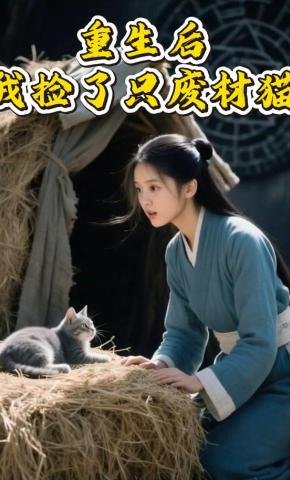 短剧《重生后我捡了只废材猫》海报