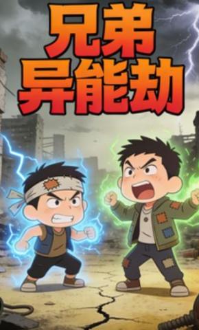 短剧《兄弟异能劫》海报