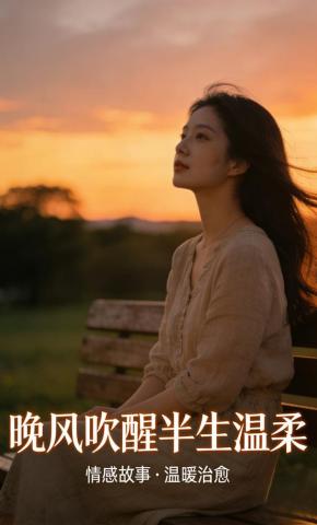 短剧《晚风吹醒半生温柔》海报
