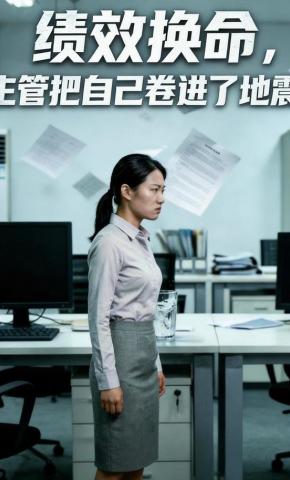 短剧《绩效换命，主管把自己卷进了地震》海报