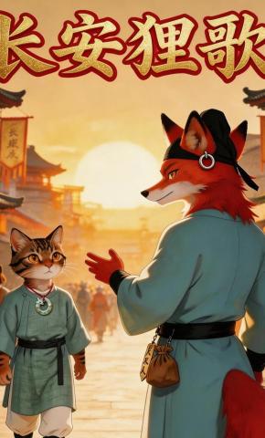 短剧《长安狸歌》海报