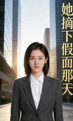 短剧《她摘下假面那天》海报