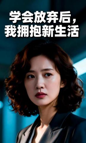 短剧《学会放弃后，我拥抱新生活》海报