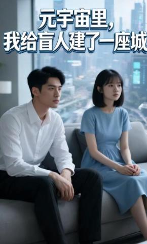 短剧《元宇宙里，我给盲人建了一座城》海报